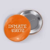 Inmate 45672 Jail Halloween Costume Button