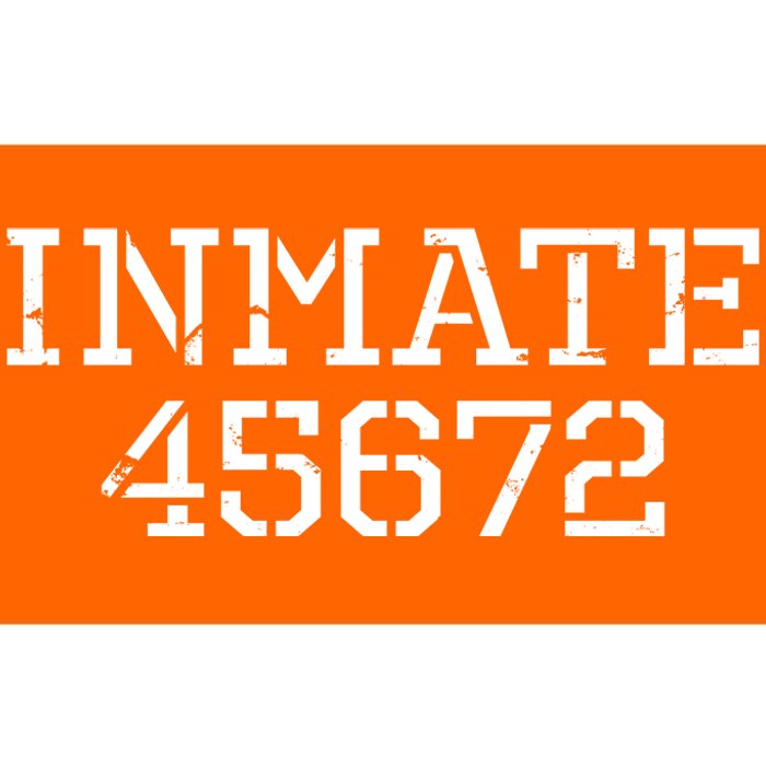 Inmate 45672 Jail Halloween Costume Bumper Sticker