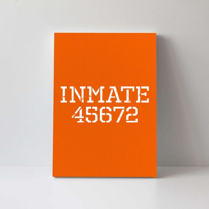 Inmate 45672 Jail Halloween Costume Canvas