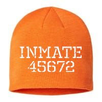 Inmate 45672 Jail Halloween Costume Sustainable Beanie