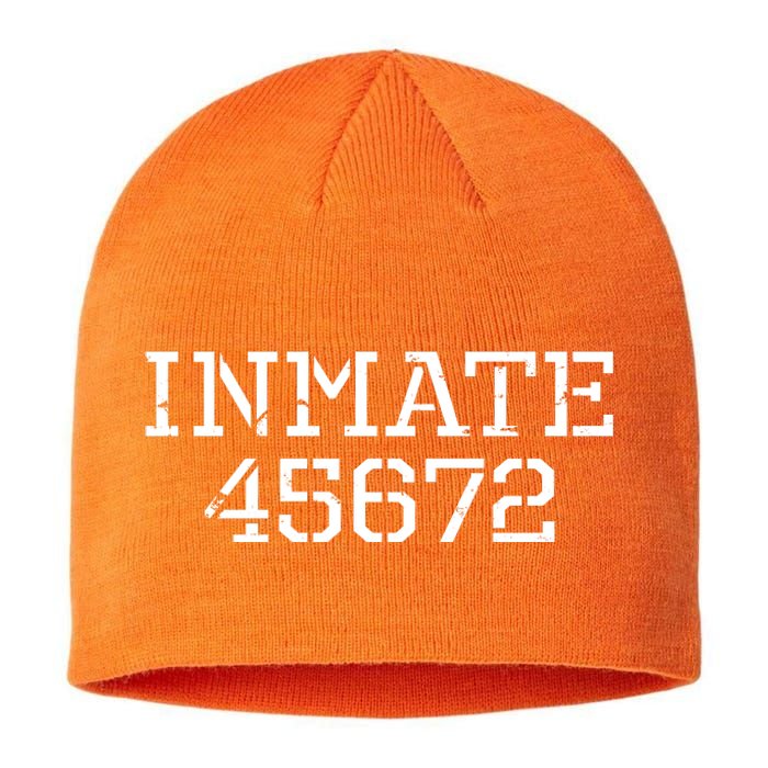 Inmate 45672 Jail Halloween Costume Sustainable Beanie