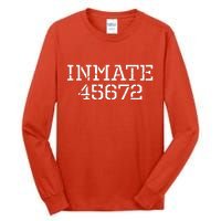 Inmate 45672 Jail Halloween Costume Tall Long Sleeve T-Shirt