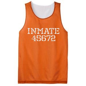 Inmate 45672 Jail Halloween Costume Mesh Reversible Basketball Jersey Tank