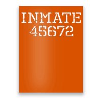 Inmate 45672 Jail Halloween Costume Poster