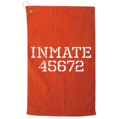 Inmate 45672 Jail Halloween Costume Golf Towel