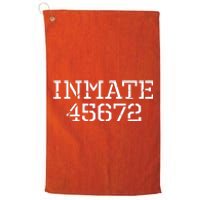 Inmate 45672 Jail Halloween Costume Platinum Collection Golf Towel