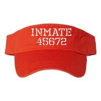 Inmate 45672 Jail Halloween Costume Valucap Bio-Washed Visor