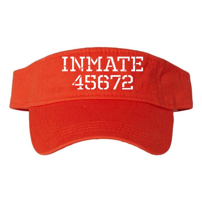 Inmate 45672 Jail Halloween Costume Valucap Bio-Washed Visor