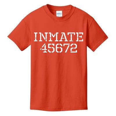 Inmate 45672 Jail Halloween Costume Kids T-Shirt