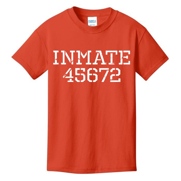 Inmate 45672 Jail Halloween Costume Kids T-Shirt