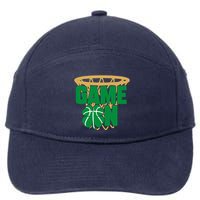 Irish 4 Leaf Clover Net Game On Basketball St. Patricks Day 7-Panel Snapback Hat