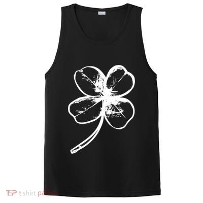 Irish 4 Leaf Clover Shamrock Ireland Vacation Travel Green Cool Gift PosiCharge Competitor Tank