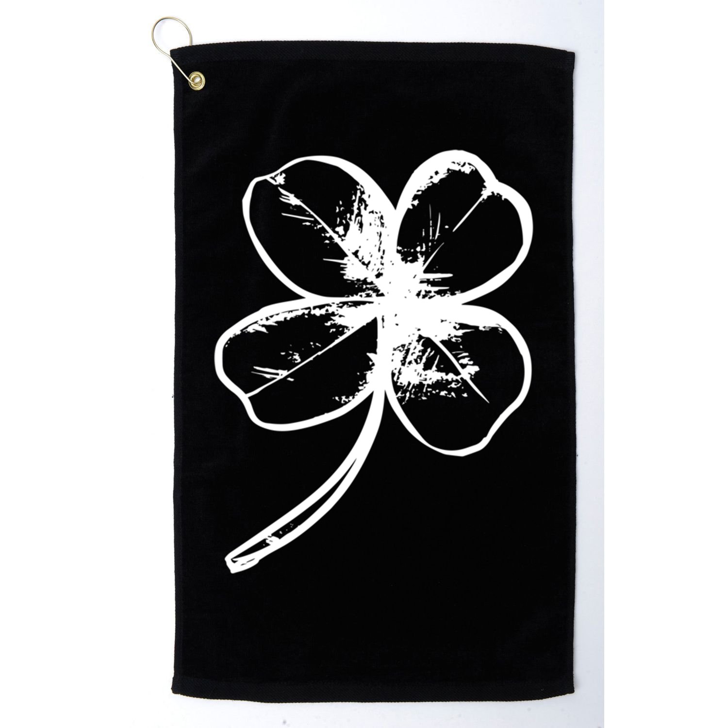 Irish 4 Leaf Clover Shamrock Ireland Vacation Travel Green Cool Gift Golf Towel