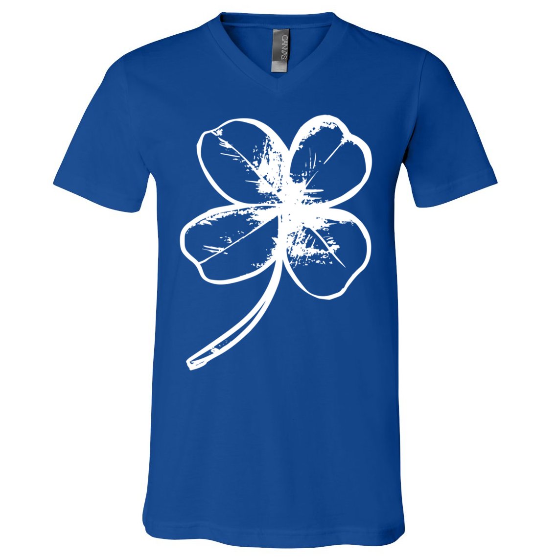 Irish 4 Leaf Clover Shamrock Ireland Vacation Travel Green Cool Gift V-Neck T-Shirt