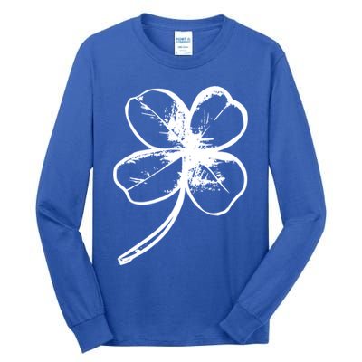 Irish 4 Leaf Clover Shamrock Ireland Vacation Travel Green Cool Gift Tall Long Sleeve T-Shirt