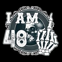 IM 48 Plus 1 Middle Finger Skull Funny 49th Birthday Cooling Performance Crew T-Shirt