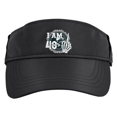 IM 48 Plus 1 Middle Finger Skull Funny 49th Birthday Adult Drive Performance Visor