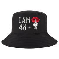 IM 48 Plus 1 Middle Finger Skull Funny 49th Birthday Cool Comfort Performance Bucket Hat
