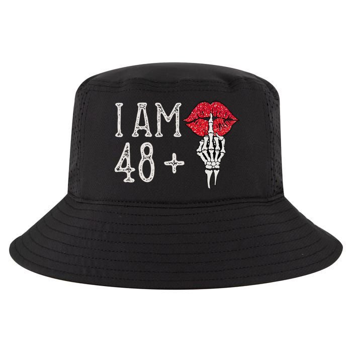 IM 48 Plus 1 Middle Finger Skull Funny 49th Birthday Cool Comfort Performance Bucket Hat