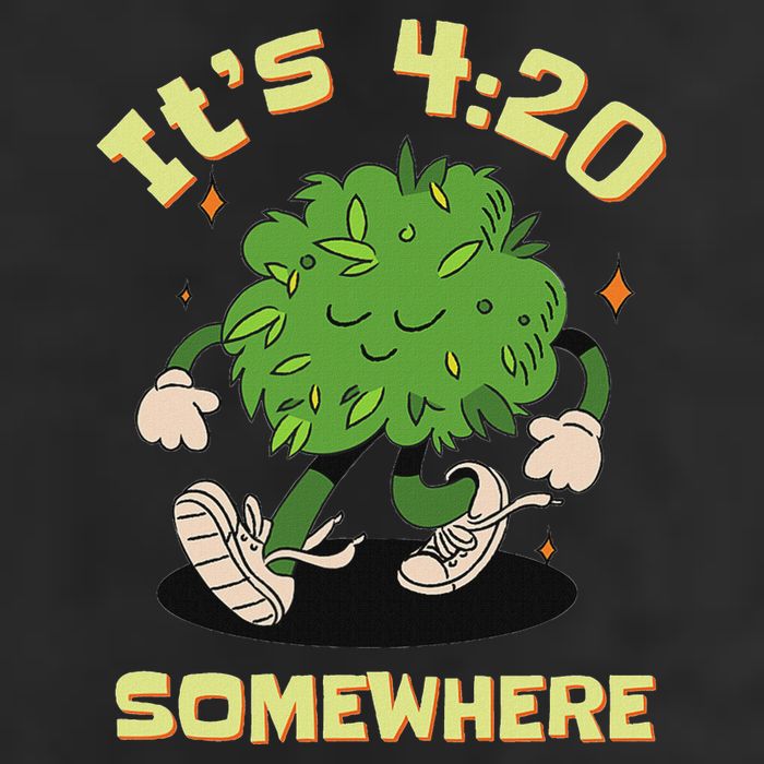 Its 420 Somewhere Funny Weed 420 Marijuana Stoner Adult Drive Performance Visor