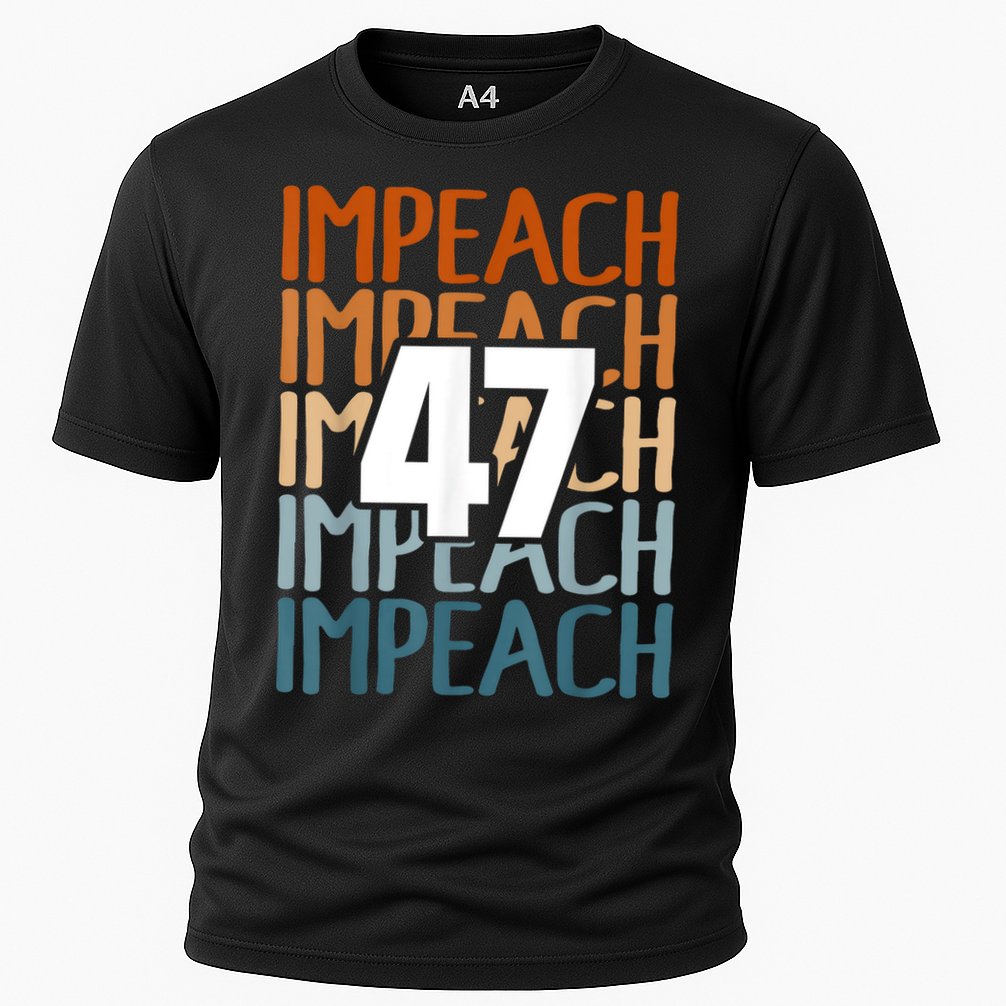 Impeach 47 Vintage Impeach Trump 47 Distressed Anti Trump Cooling Performance Crew T-Shirt