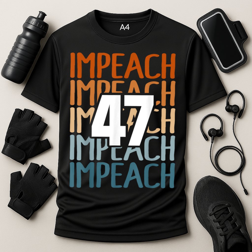 Impeach 47 Vintage Impeach Trump 47 Distressed Anti Trump Cooling Performance Crew T-Shirt