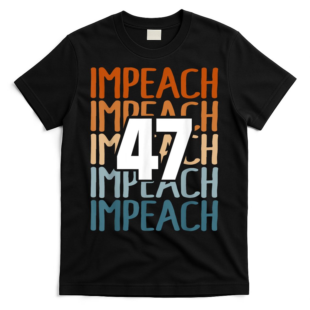 Impeach 47 Vintage Impeach Trump 47 Distressed Anti Trump T-Shirt
