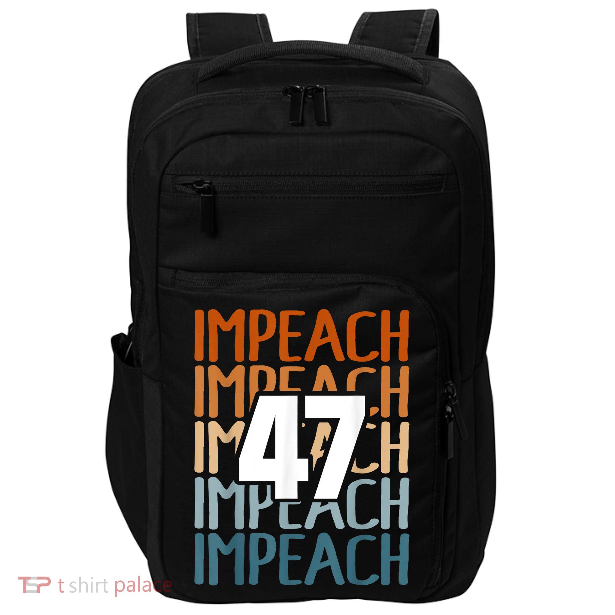 Impeach 47 Vintage Impeach Trump 47 Distressed Anti Trump Impact Tech Backpack