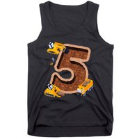 Im 5 and Digging It Dirty 5th -Y Excavator 5th Birthday Tank Top