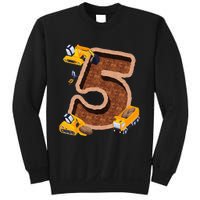 Im 5 and Digging It Dirty 5th -Y Excavator 5th Birthday Sweatshirt