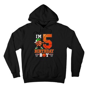 I'm 5 Birthday for 5 years old Basket Ball style Hoodie