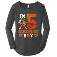 I'm 5 Birthday for 5 years old Basket Ball style Women's Perfect Tri Tunic Long Sleeve Shirt