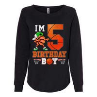 I'm 5 Birthday for 5 years old Basket Ball style Womens California Wash Sweatshirt