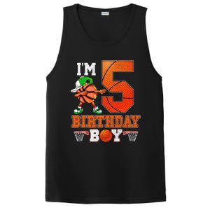 I'm 5 Birthday for 5 years old Basket Ball style PosiCharge Competitor Tank