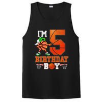 I'm 5 Birthday for 5 years old Basket Ball style PosiCharge Competitor Tank