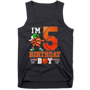 I'm 5 Birthday for 5 years old Basket Ball style Tank Top