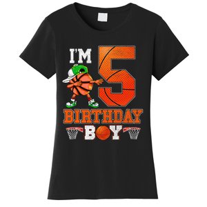 I'm 5 Birthday for 5 years old Basket Ball style Women's T-Shirt