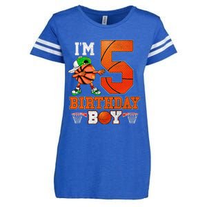 I'm 5 Birthday for 5 years old Basket Ball style Enza Ladies Jersey Football T-Shirt