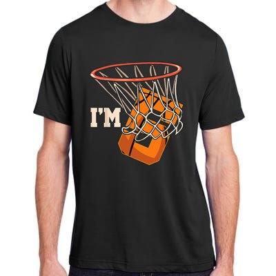 Im 5 Basketball Theme Birthday Party Celebration 5th Adult ChromaSoft Performance T-Shirt