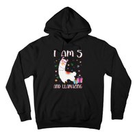 I'm 5 Llamazing Alpaca Llama Happy 5th Birthday Hoodie