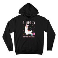 I'm 5 Llamazing Alpaca Llama Happy 5th Birthday Tall Hoodie