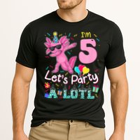 I'm 5 Let's Party A Lotl 5th Birthday Cute Axolotl Lovers Cooling Performance Crew T-Shirt