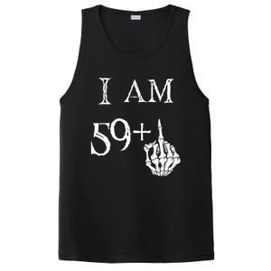 IM 59 + Middle Finger Hand Funny Dad Joke Gift PosiCharge Competitor Tank