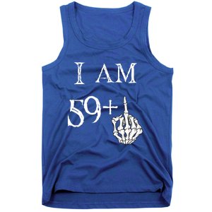 IM 59 + Middle Finger Hand Funny Dad Joke Gift Tank Top