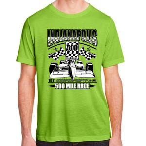 Indianapolis 500 Mile Race Formula Racing Race Car Adult ChromaSoft Performance T-Shirt