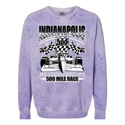 Indianapolis 500 Mile Race Formula Racing Race Car Colorblast Crewneck Sweatshirt