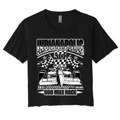 Indianapolis 500 Mile Race Formula Racing Race Car Crop Top