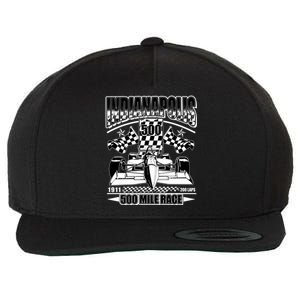 Indianapolis 500 Mile Race Formula Racing Race Car Wool Snapback Cap