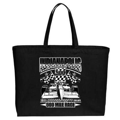 Indianapolis 500 Mile Race Formula Racing Race Car Cotton Canvas Jumbo Tote