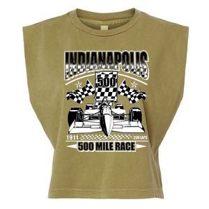 Indianapolis 500 Mile Race Formula Racing Race Car Garment-Dyed Women's Muscle Tee